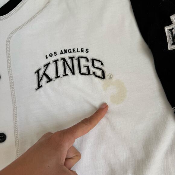 Vintage Los Angeles Kings Starter button up jersey shirt size XL NHL - Picture 4 of 6